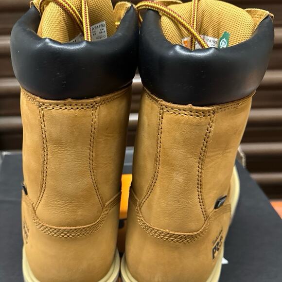 Timberland Pro Direct Attach 8" Soft Toe W/P Men Boots  - Wheat - Size: 10 - Picture 6 of 7